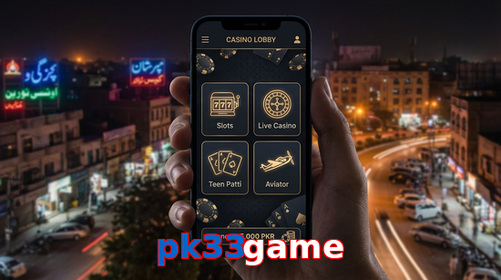 Main screen of Pk33game app page for PK players