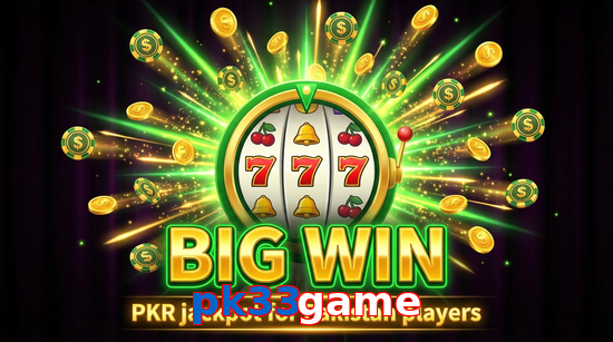 Big win animation on Pk33game slot game